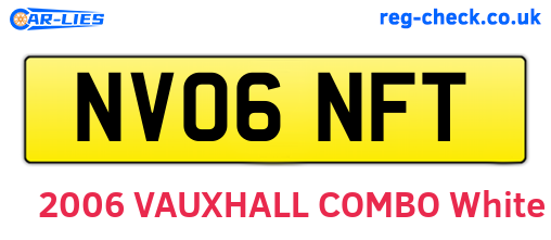 NV06NFT are the vehicle registration plates.