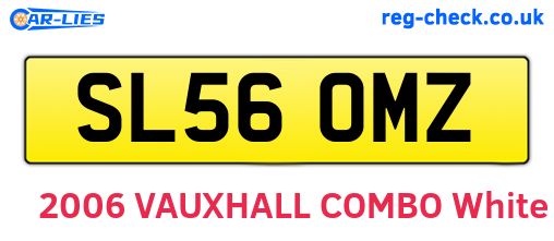 SL56OMZ are the vehicle registration plates.