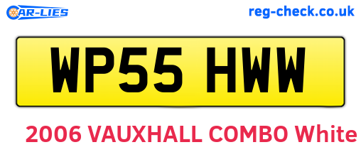 WP55HWW are the vehicle registration plates.