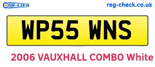 WP55WNS are the vehicle registration plates.
