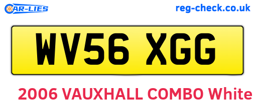 WV56XGG are the vehicle registration plates.