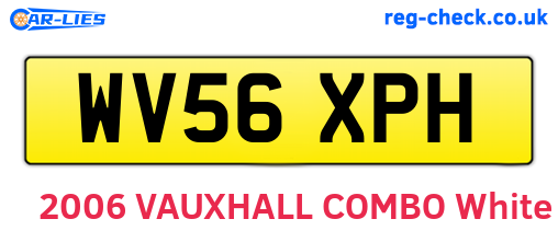 WV56XPH are the vehicle registration plates.