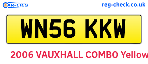 WN56KKW are the vehicle registration plates.