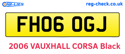 FH06OGJ are the vehicle registration plates.