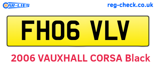 FH06VLV are the vehicle registration plates.
