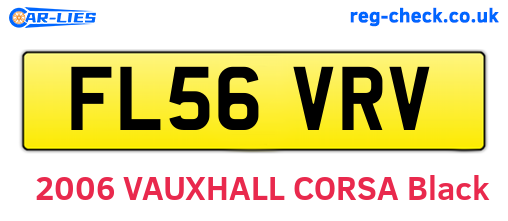 FL56VRV are the vehicle registration plates.