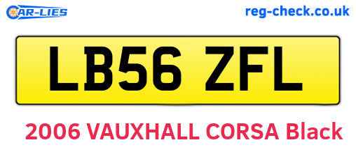 LB56ZFL are the vehicle registration plates.