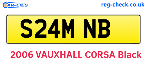 S24MNB are the vehicle registration plates.