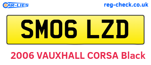 SM06LZD are the vehicle registration plates.