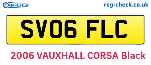 SV06FLC are the vehicle registration plates.