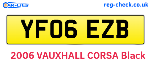 YF06EZB are the vehicle registration plates.