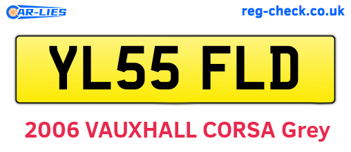 YL55FLD are the vehicle registration plates.