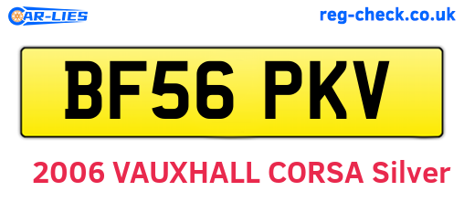 BF56PKV are the vehicle registration plates.