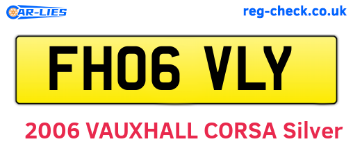 FH06VLY are the vehicle registration plates.