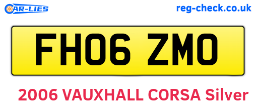 FH06ZMO are the vehicle registration plates.