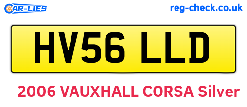 HV56LLD are the vehicle registration plates.