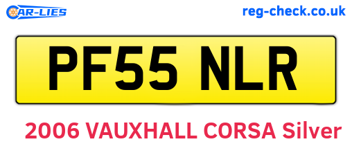 PF55NLR are the vehicle registration plates.