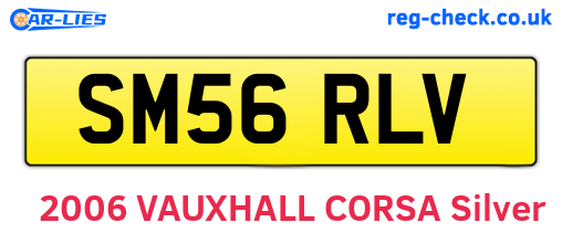 SM56RLV are the vehicle registration plates.
