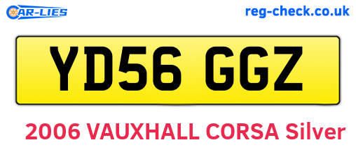 YD56GGZ are the vehicle registration plates.