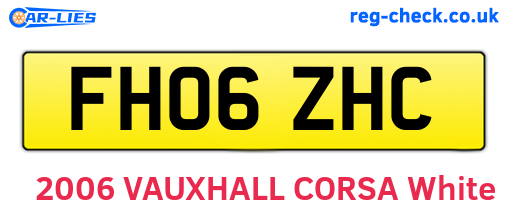 FH06ZHC are the vehicle registration plates.