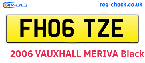 FH06TZE are the vehicle registration plates.