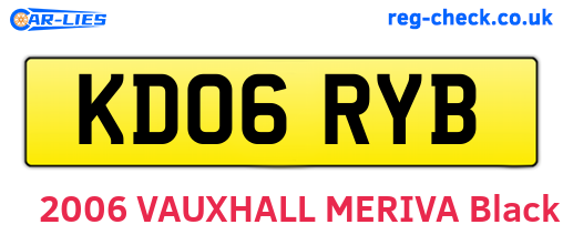 KD06RYB are the vehicle registration plates.