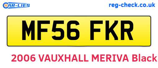 MF56FKR are the vehicle registration plates.