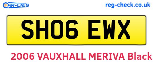 SH06EWX are the vehicle registration plates.