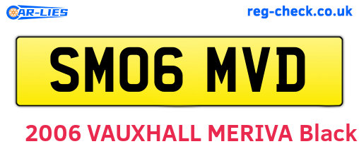 SM06MVD are the vehicle registration plates.