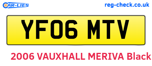 YF06MTV are the vehicle registration plates.