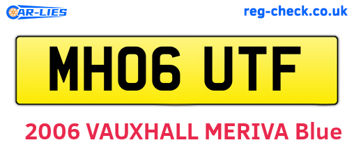 MH06UTF are the vehicle registration plates.