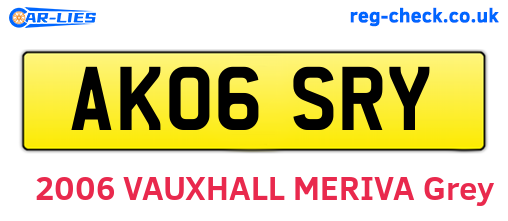AK06SRY are the vehicle registration plates.