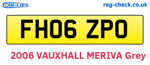 FH06ZPO are the vehicle registration plates.
