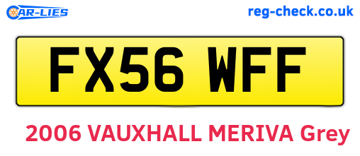 FX56WFF are the vehicle registration plates.