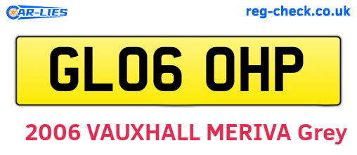 GL06OHP are the vehicle registration plates.