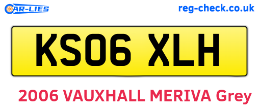 KS06XLH are the vehicle registration plates.