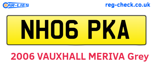 NH06PKA are the vehicle registration plates.