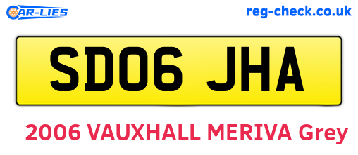 SD06JHA are the vehicle registration plates.