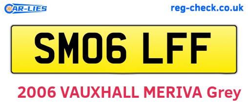SM06LFF are the vehicle registration plates.