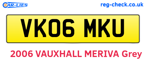 VK06MKU are the vehicle registration plates.