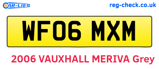 WF06MXM are the vehicle registration plates.
