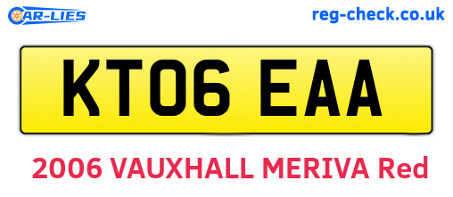 KT06EAA are the vehicle registration plates.