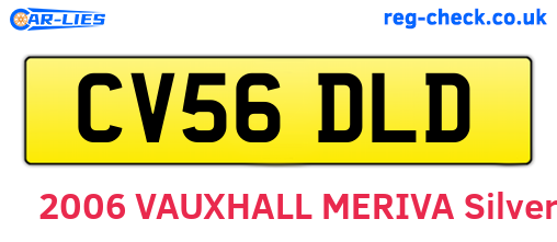 CV56DLD are the vehicle registration plates.