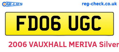 FD06UGC are the vehicle registration plates.