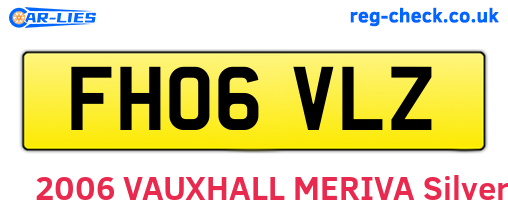 FH06VLZ are the vehicle registration plates.