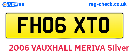 FH06XTO are the vehicle registration plates.