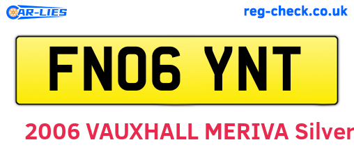 FN06YNT are the vehicle registration plates.
