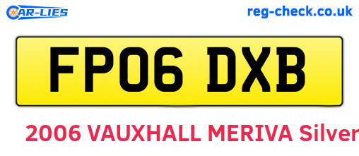 FP06DXB are the vehicle registration plates.