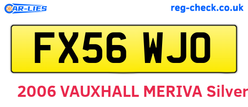 FX56WJO are the vehicle registration plates.