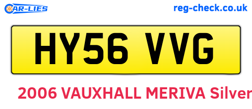 HY56VVG are the vehicle registration plates.